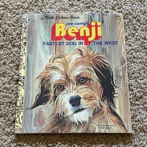Joe Camp's Benji Fastest Dog In The West *Vintage* Children's Book